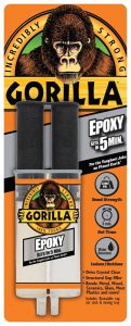 Gorilla Glue 5-Minute Epoxy Clear Syringe