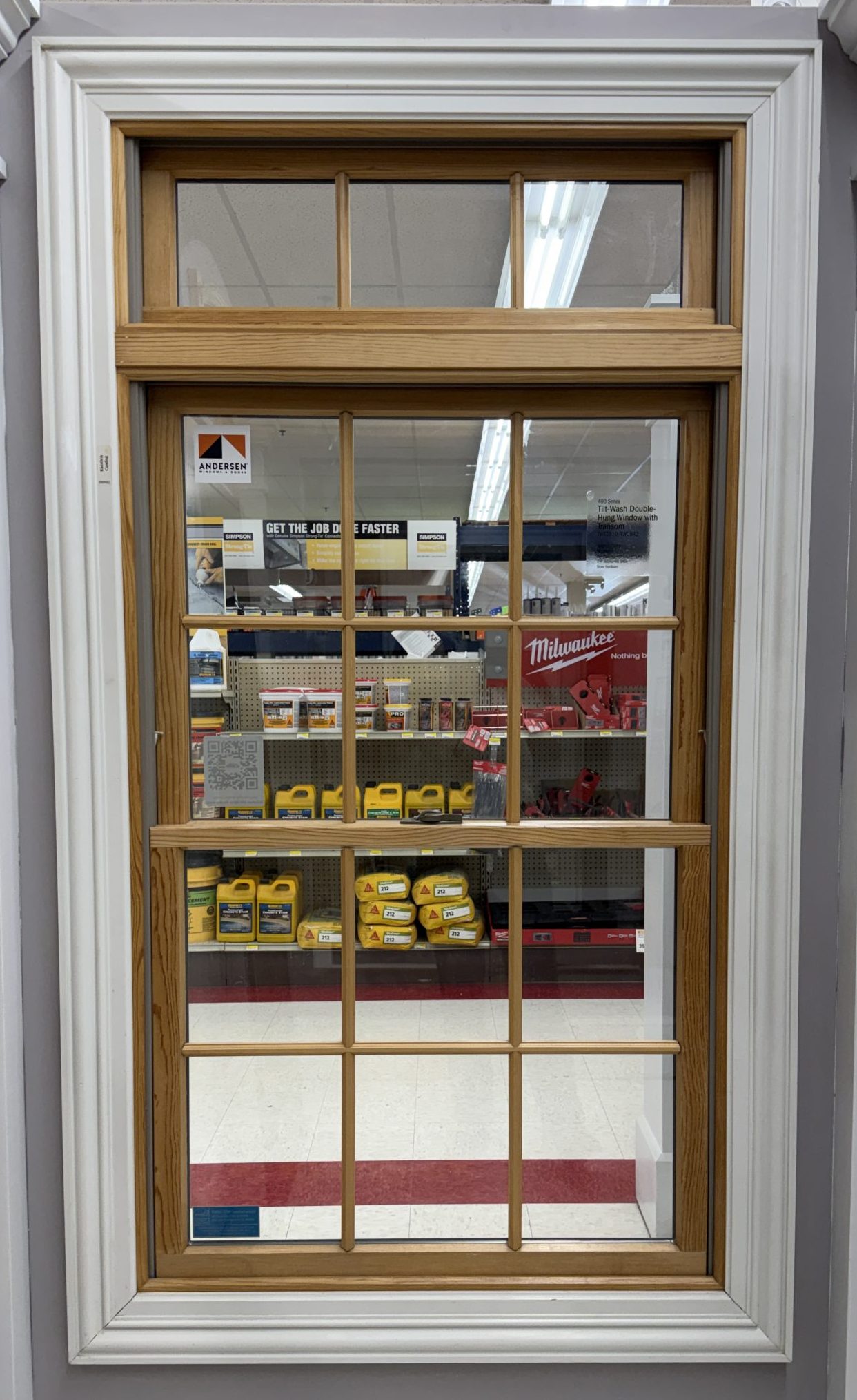 Tilt Wash Double Hung Window w/ Transom
