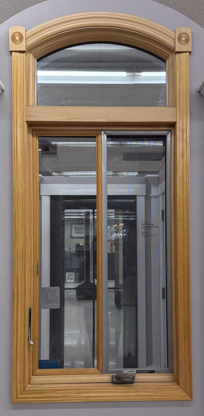 Casement Window w/ Arch Top Transom