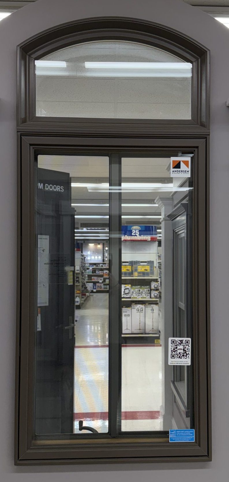 Casement Window w/ Arch Top Transom